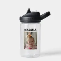 Personalized Child's Photo and Name    Water Bottle