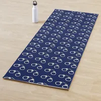 Handcuffs Patterned Police Blue Yoga Mat