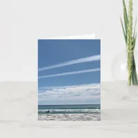 Blank Coastal Beach bird Card