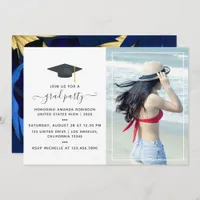 Exotic Tropical Forest Toucan Graduation Party Invitation