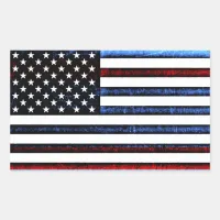 Cool Abstract American Flag Graphic Stickers