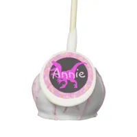 Personalized Pink Dinosaur Hide Cake Pops