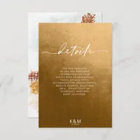 Watercolor Landscape Details Autumn Gold ID786 Enclosure Card