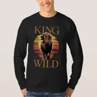 Lion With Words: King of the Wild (b) T-Shirt