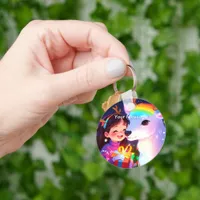 Enchanted Christmas Glow Keychain