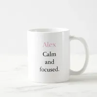 Calm Minimalist Personalized Name Mug