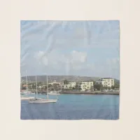 Bonaire Kralendijk Harbor Sailing Boats Scarf