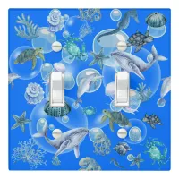 Under the Sea Blue Watercolor on blue | ...