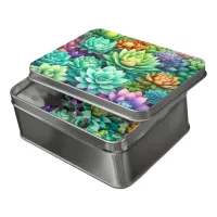 Colorful Succulents Collage Jigsaw Puzzle