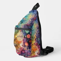 Beautiful Whimsical Colorful Back to School  Sling Bag