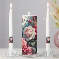 Timeless Rose Floral Charm Unity Candle Set