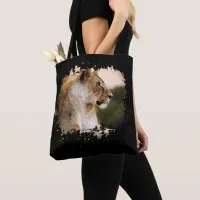 *~* Celestial Golden Art AP23 Artistic LIONESS Tote Bag