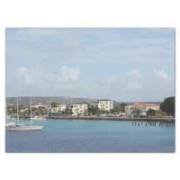 Bonaire Kralendijk Harbor Sailing Boats Tissue Paper