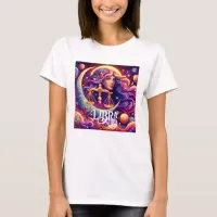 Horoscope Sign Libra Zodiac Art T-Shirt