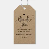 Rustic Kraft Wedding Favor Tag - Thank You 2