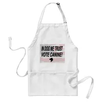 Vote Dog with American Flag Adult Apron