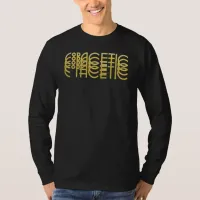 Copacetic Retro 1920s Typography, Gold Glitter T-Shirt