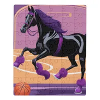 Funny Horse Playing Basketball Jigsaw Puzzle