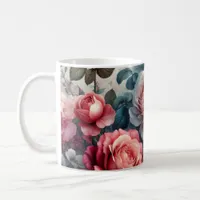 Timeless Rose Floral Charm Coffee Mug