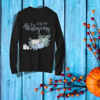 Happy Thanksgiving in blue | T-Shirt