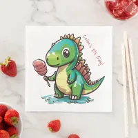 Birthday Dinosaur Paper Dinner Napkins