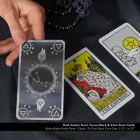 Dark Zodiac Tarot: Taurus Black & Silver Tarot Cards