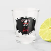 Personalized Jolly Roger (Cutlass)  Shot Glass