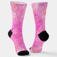 Pink Dinosaur Hide Socks