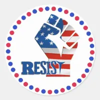 Resist Fist Anti Trump Movement Stickers