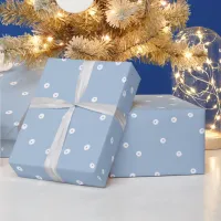 Blue Double Dots Wrapping Paper