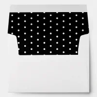 50 & Fabulous Birthday Black White Return Address Envelope