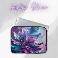 Beautiful Turquoise & Pink Abstract Pattern | Laptop Sleeve