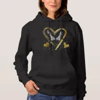 Gold Hearts King and Queen Chess Pieces | Hoodie