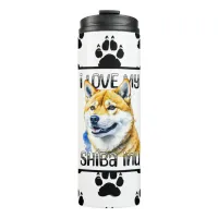 I Love My Shiba Inu | Dog Owner  Thermal Tumbler