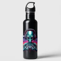 Gaming Alien Extraterrestrial Being Personalized Water Bottle