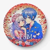 Cute Anime Themed Wedding  Paper Plates