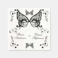 Venetia Carnivale Masque Victorian Ornate Flourish Napkins