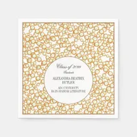 Elegant University Master's Grad Graduation Party Napkins