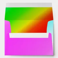 Stripes Blue, Purple, Green, Yellow, Orange, ZEA Envelope