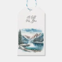 Winter Lake Gift Tags