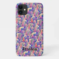 Watercolor Pattern Personalized iPhone 11 Case