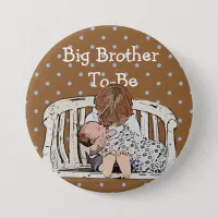 Big Brother to-be Baby Shower Button