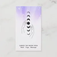 *~* Caress The Moon Phases + Hands Celestial Business Card