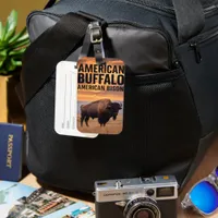 Buffalo at Sunset Luggage Tag