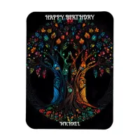 Birthday Card with Tree in full color Invitation Magnet