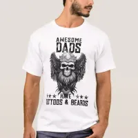 Awesome Dad Tattoo Style | Father's Day Light Base T-Shirt