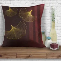 Moonlight Romance Burgundy ID881  Throw Pillow