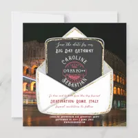 Rome Italy Destination Wedding Save The Date Magnetic Invitation