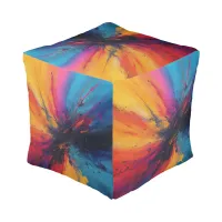 Custom Polyester Cubed Pouf (Small)