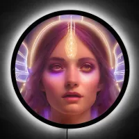 Purple Haze Goddess of Light Digital Fantasy Art